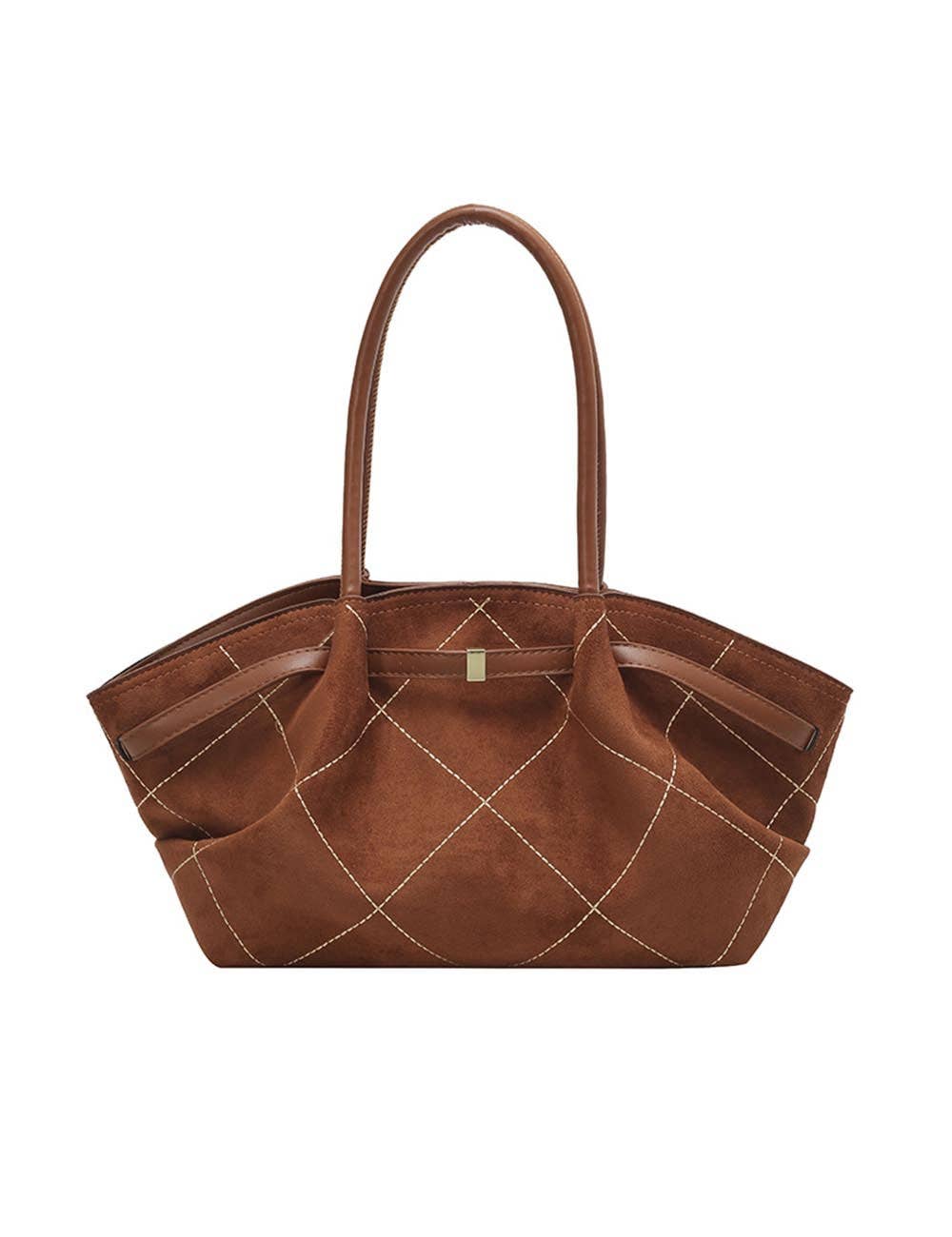 Elegant Quilted Large Capacity Tote Bag 8PU6BBG17