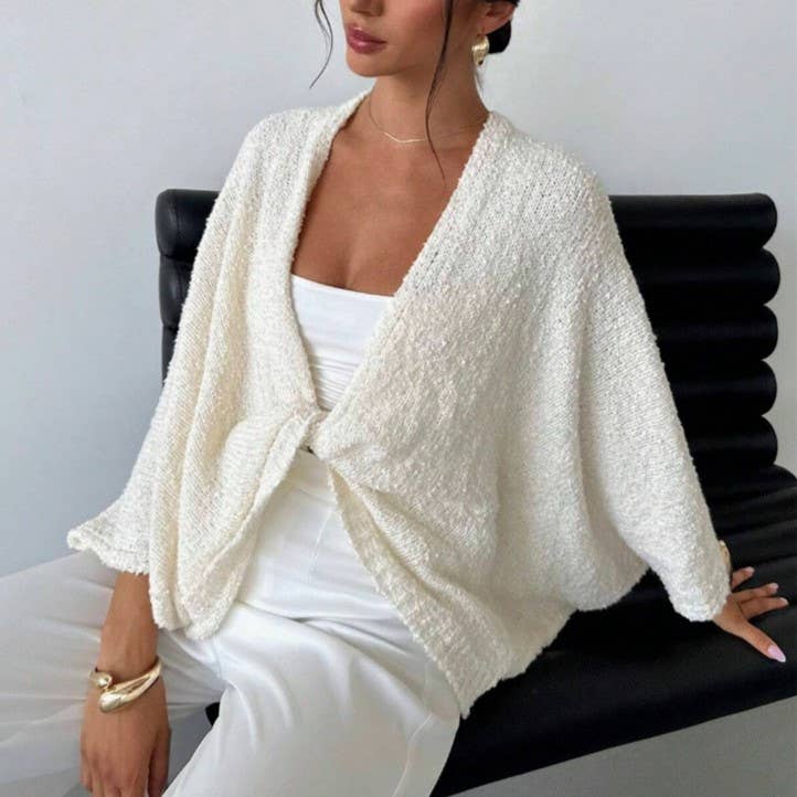 Cozy Crossover V-Neck Cardigan Sweater