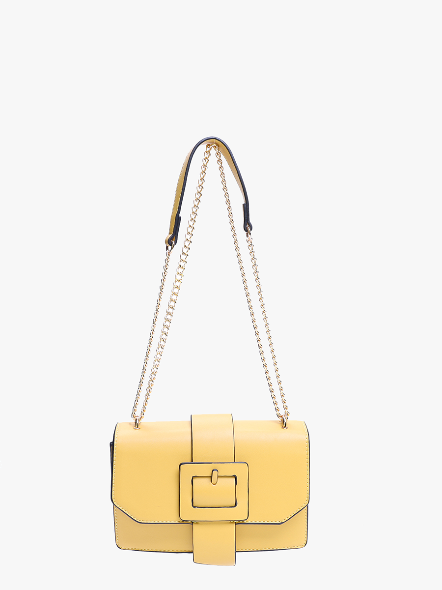 PP2030 Phoebe Buckle Crossbody Bag w/ Chain