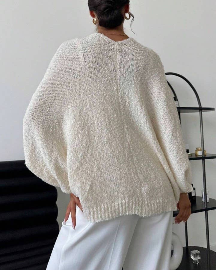 Cozy Crossover V-Neck Cardigan Sweater