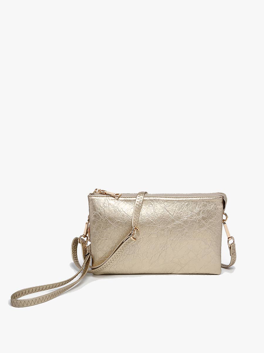 M013 Riley Monogrammable 3 Compartment Crossbody/Wristlet