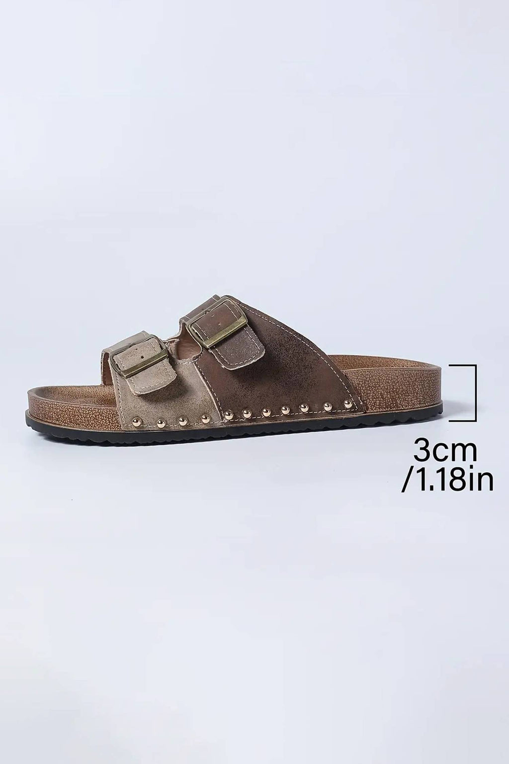 Western Suede Rivet Hollow Out PU Leather Slip-on Shoes