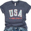 USA Patriotic Graphic Tee | July 4th Tee | Classic Americana