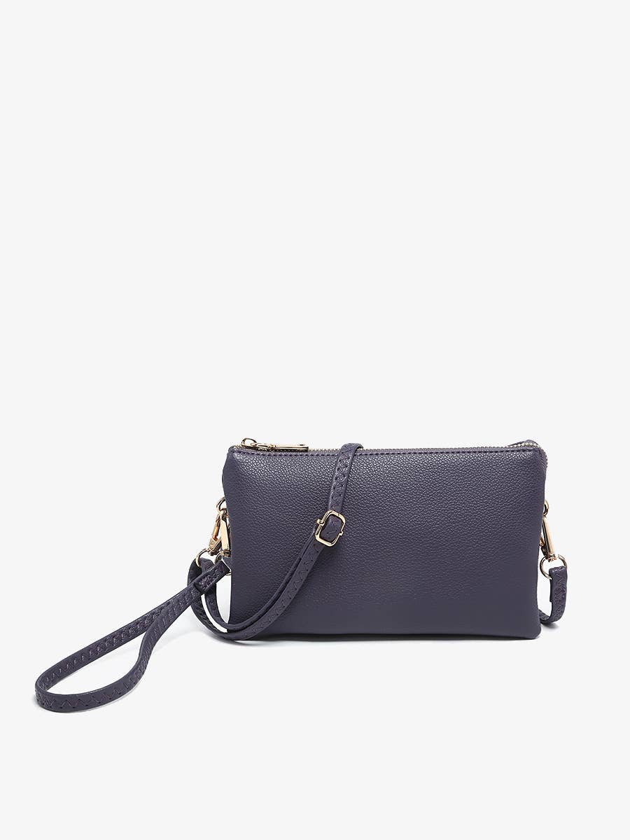 M013 Riley Monogrammable 3 Compartment Crossbody/Wristlet