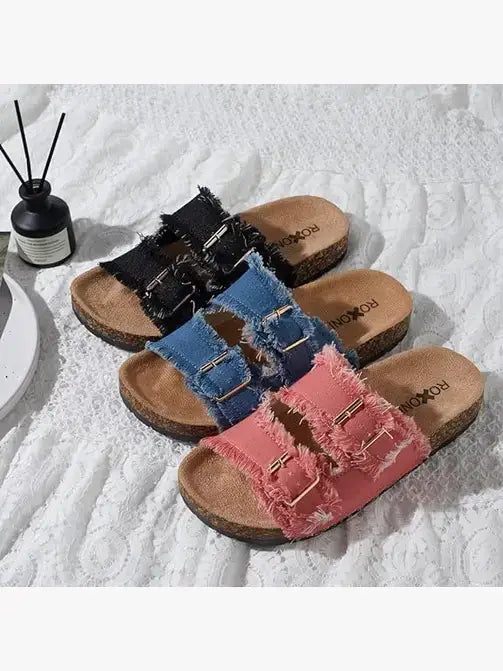 Roxoni Denim Sandals