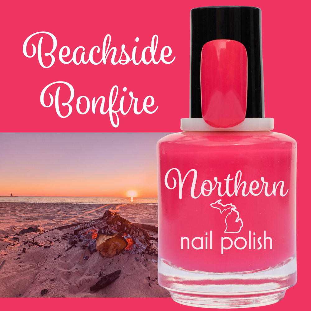 Beachside Bonfire ~ Nail Polish vegan toxin-free Pink Summer