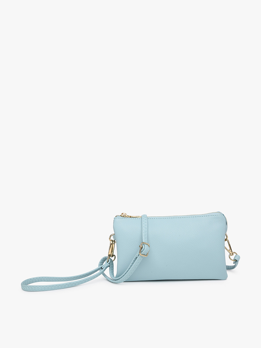 M013 Riley Monogrammable 3 Compartment Crossbody/Wristlet