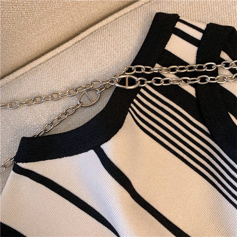 Knit Tank Top Sleeveless Vest