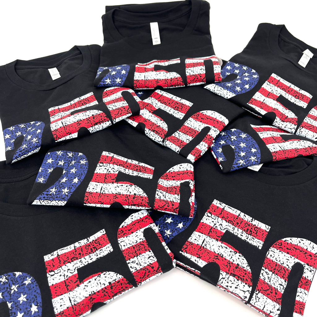 250 American Flag 4th of July Graphic Tee | Summer 2026