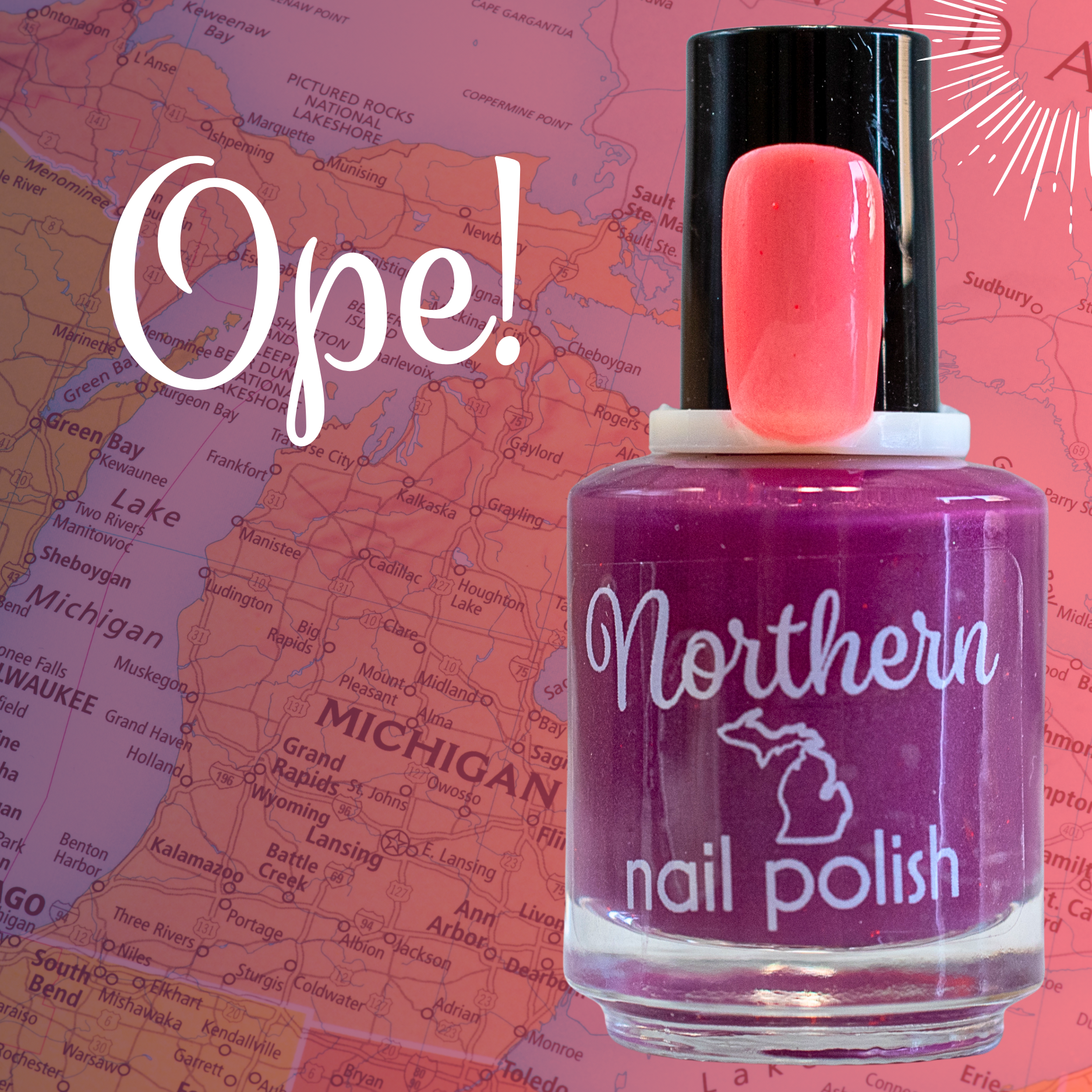 OPE! ~ SUN/UV Color-Changing Nail Polish Vegan Nontoxic