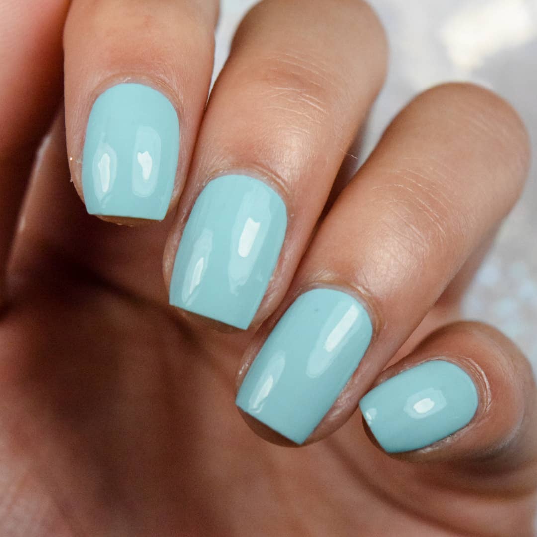 Leland Blue ~ Nail Polish Turquoise Creme Toxin Free Vegan Eco