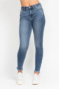HW Skinny w/ Destroy & Shark Bit Hem
