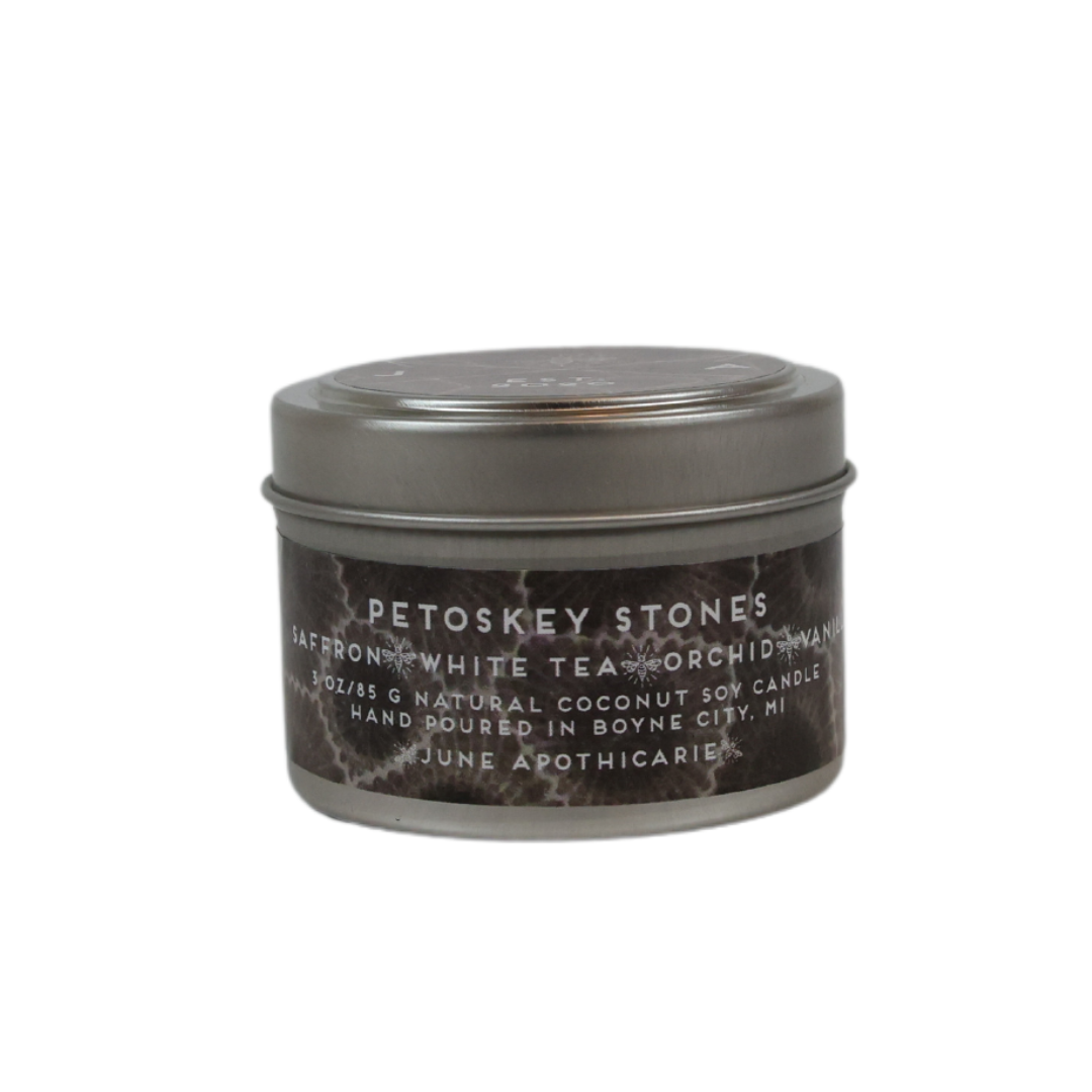 Petoskey Stones® 4oz Travel Candle- Michigan