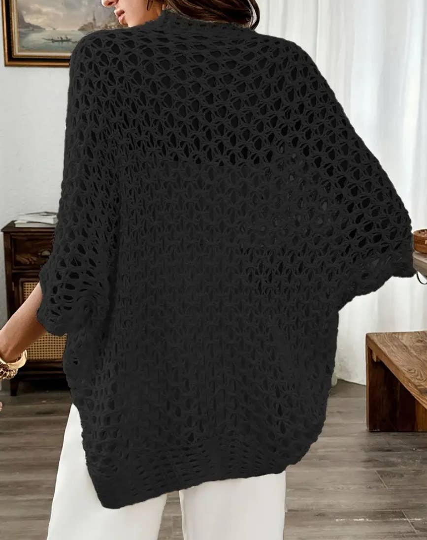 Open Knit BatWing Cardigan Beach Cover Up