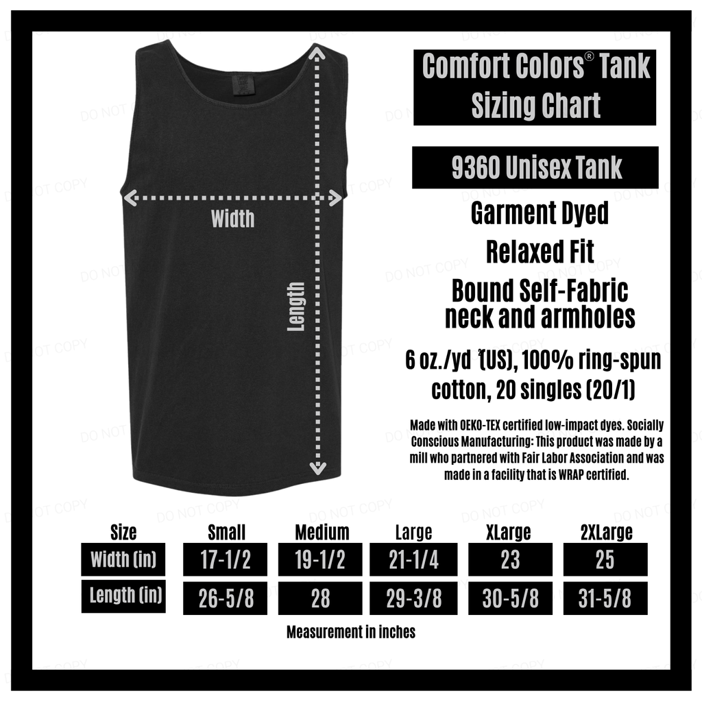 River Vibes Summer Graphic Comfort Colors Tank Top