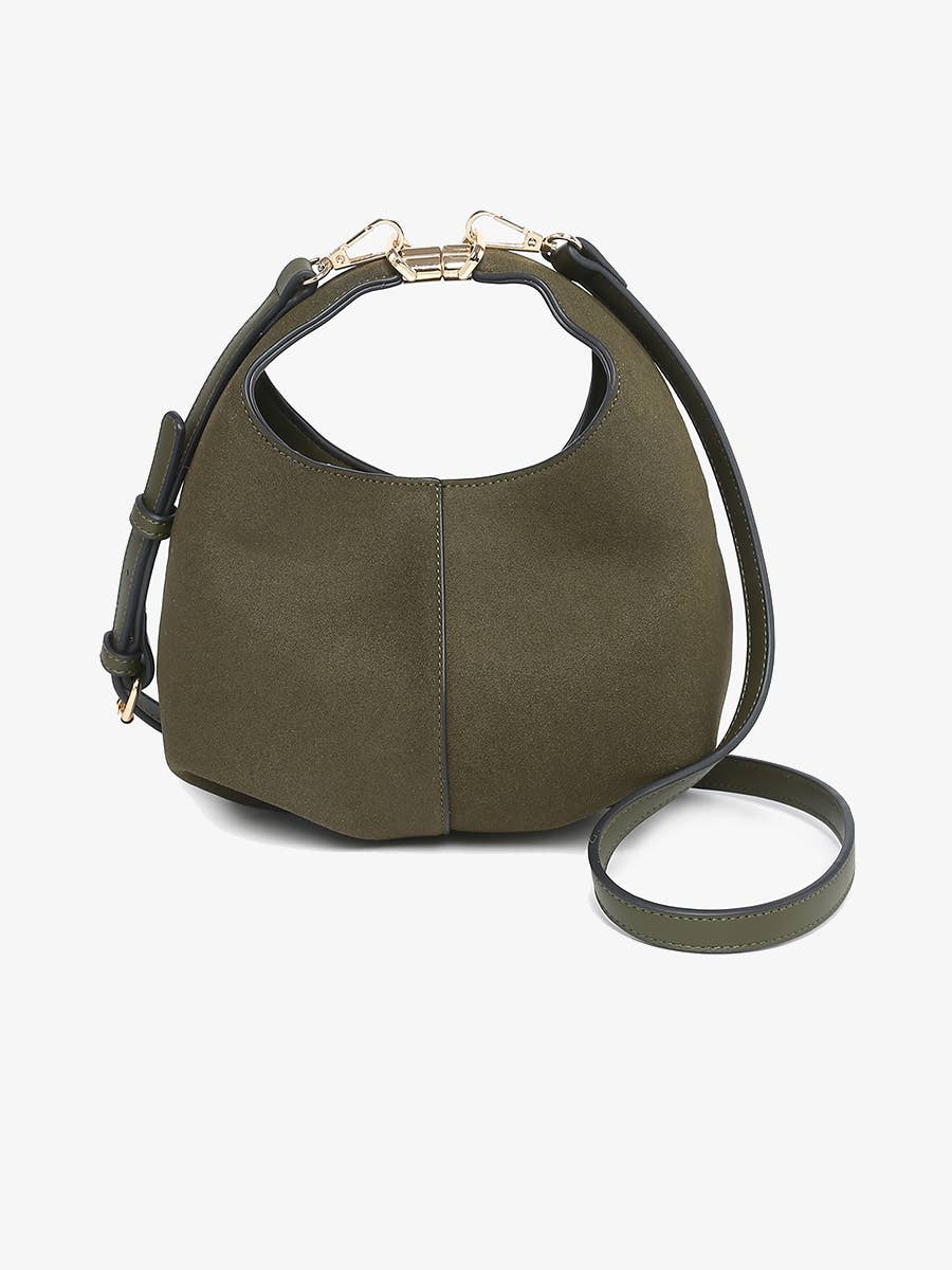 M2730 Elena Convertible Suede Crossbody Bag
