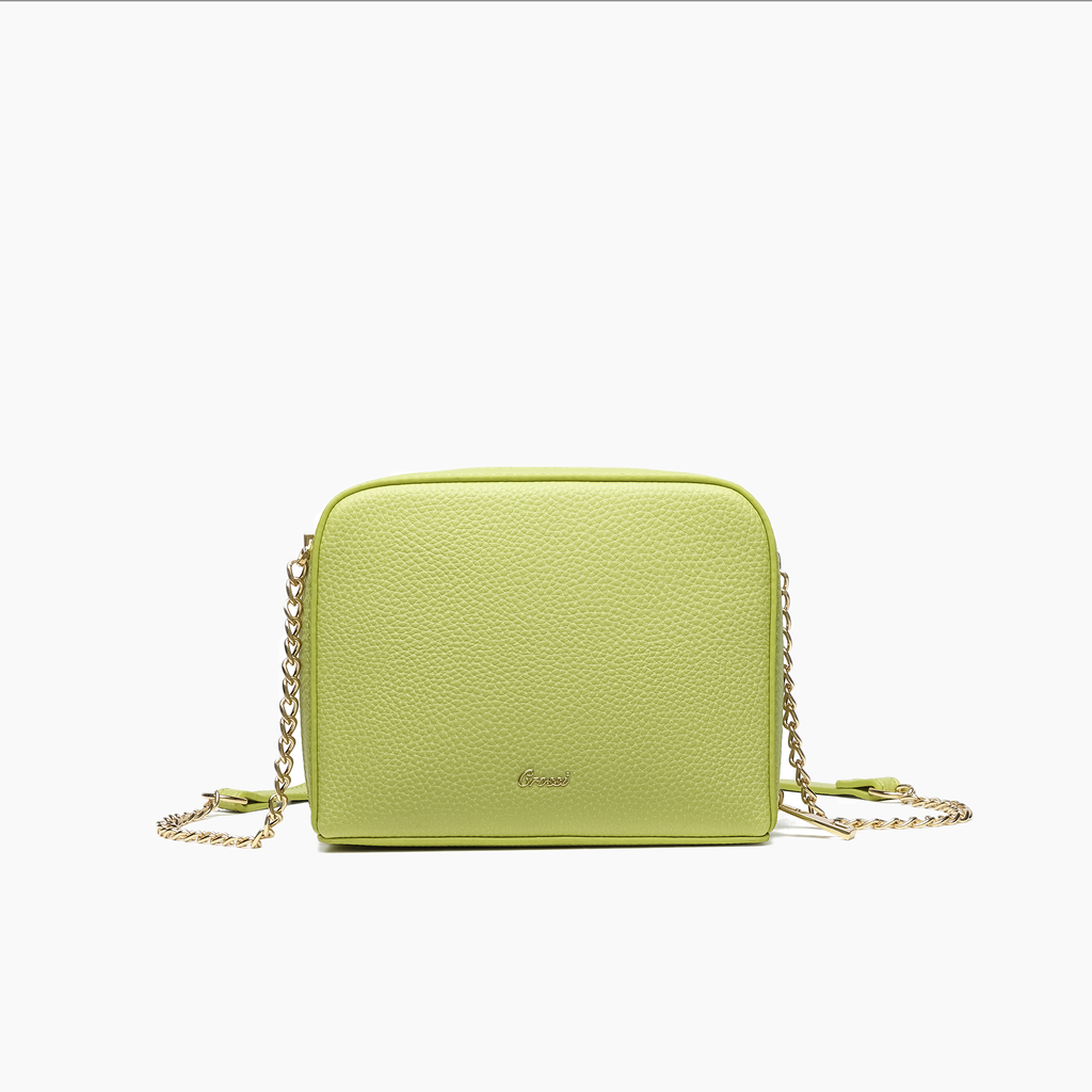 Women's Vegan Leather Long Strap Chloe Bow Mini Crossbody