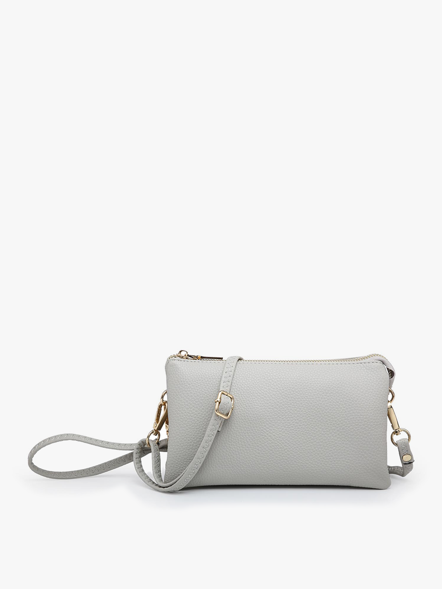 M013 Riley Monogrammable 3 Compartment Crossbody/Wristlet