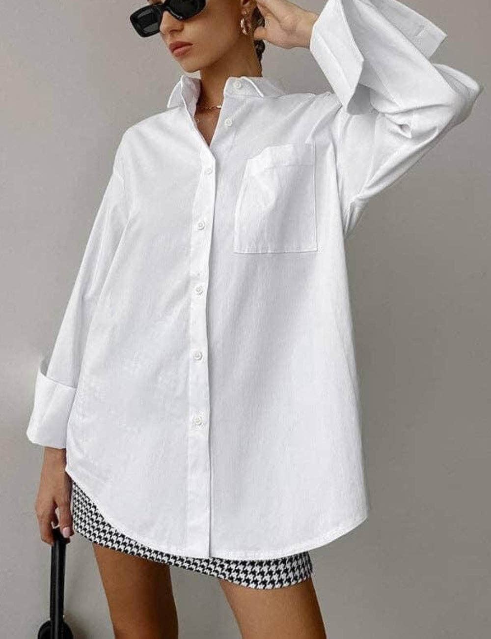 Loose Casual Lapel Elegant Shirt DPS1906