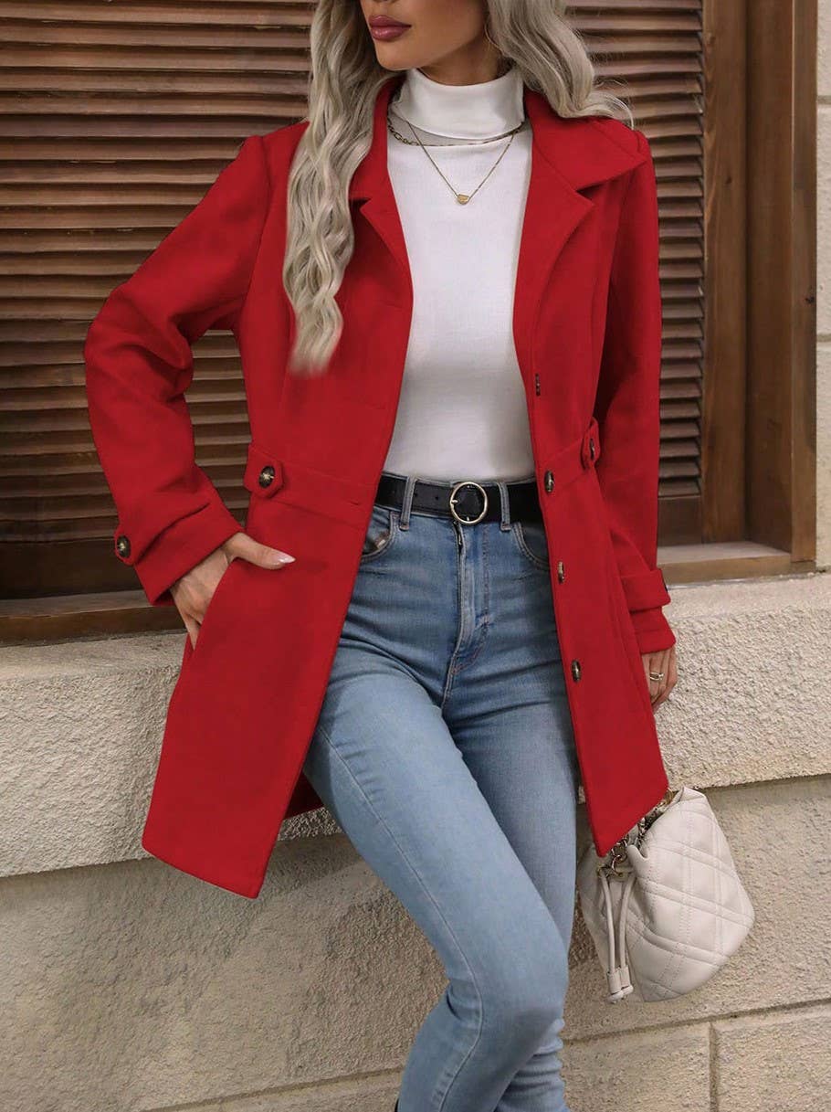 Lapel Suit Neckline Slim Fit Thin Coat Jacket