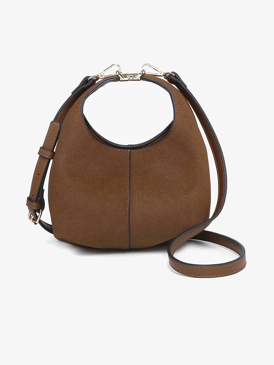M2730 Elena Convertible Suede Crossbody Bag