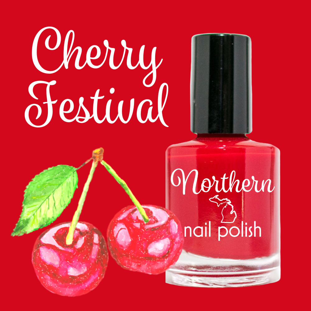 Cherry Festival ~ Nail Polish Red Eco Friendly Vegan Tox-Free
