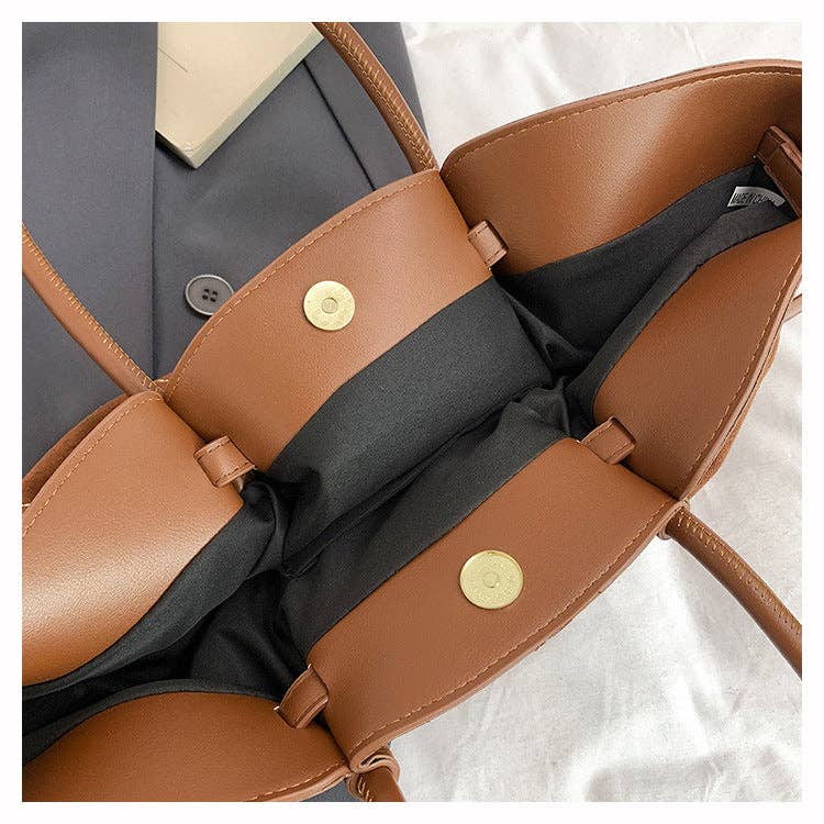 Elegant Quilted Large Capacity Tote Bag 8PU6BBG17