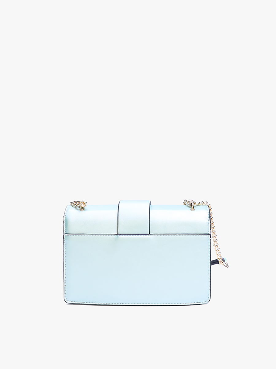 PP2030 Phoebe Buckle Crossbody Bag w/ Chain