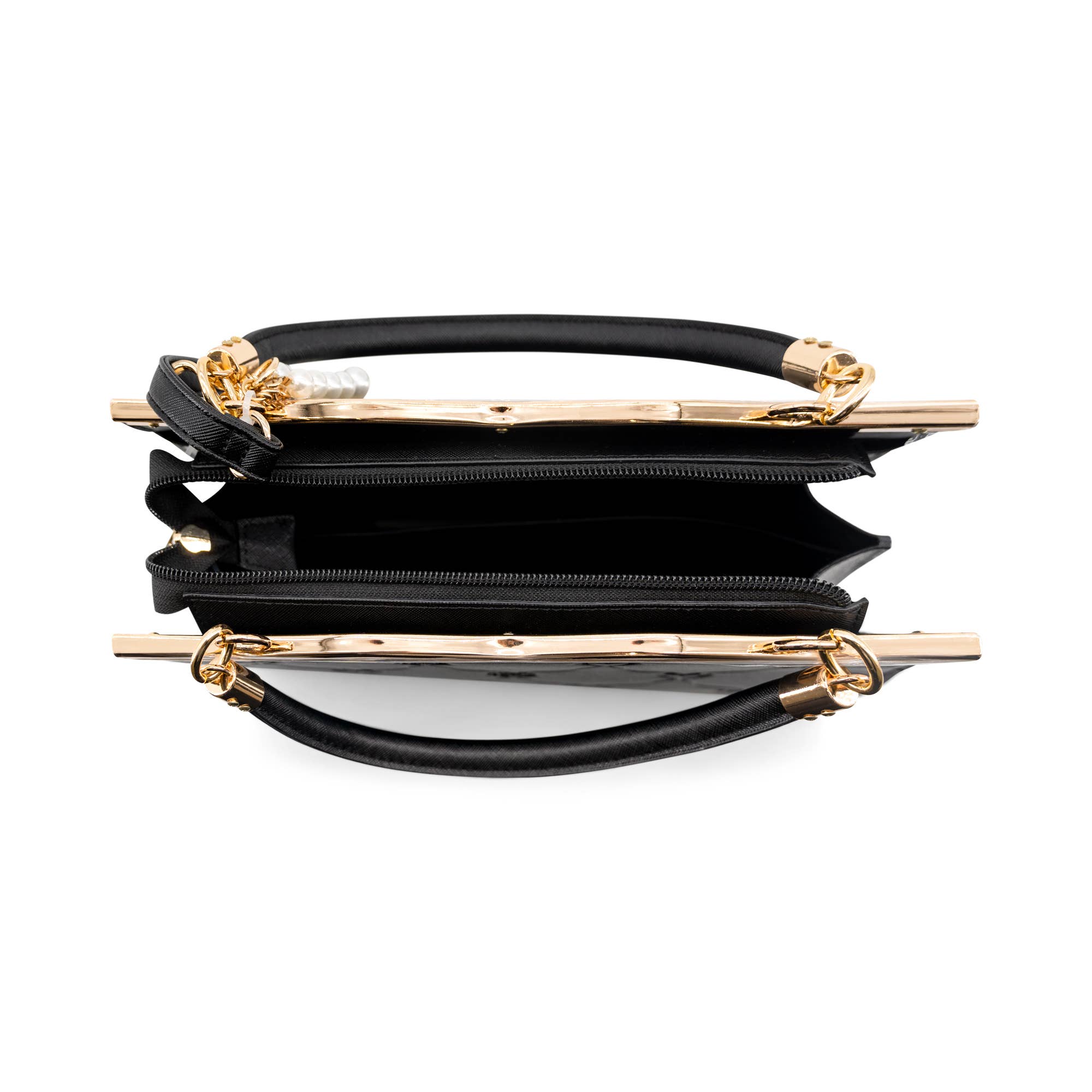 Amara Embossed Heart Top Handle Crossbody Bag