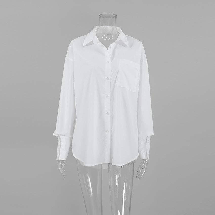 Loose Casual Lapel Elegant Shirt DPS1906