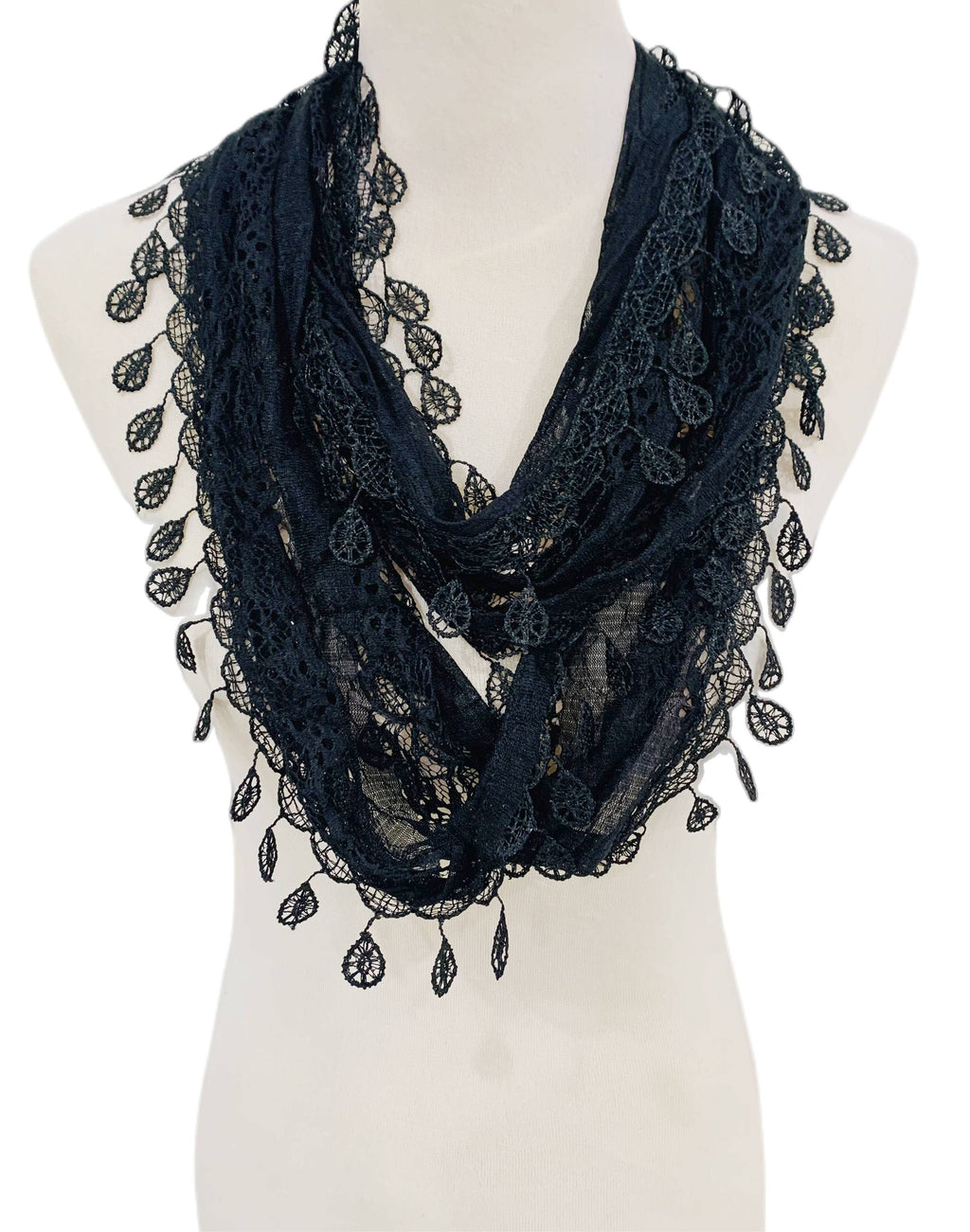 JC014906 Gorgeous Elegant lace Infinity Scarf