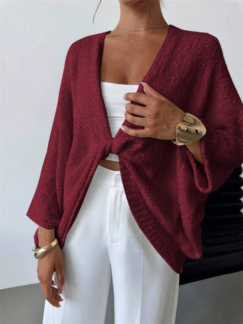 Cozy Crossover V-Neck Cardigan Sweater